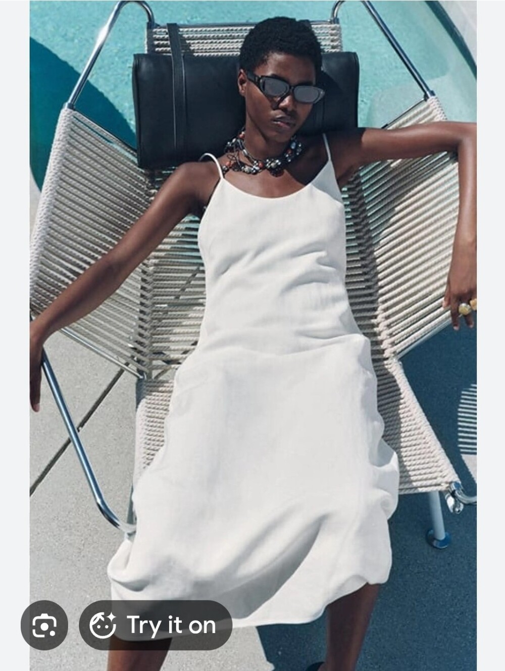 Nwt ZARA Linen Midi/Maxi Dress Size M